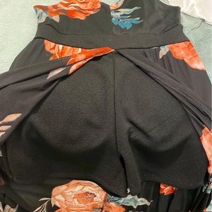 Long flowy floral dress